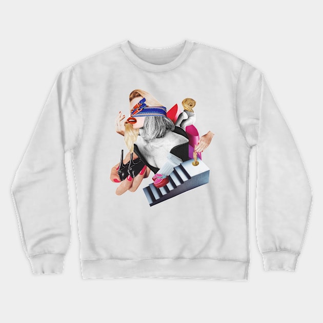 Fashion Lady Crewneck Sweatshirt by Luca Mainini